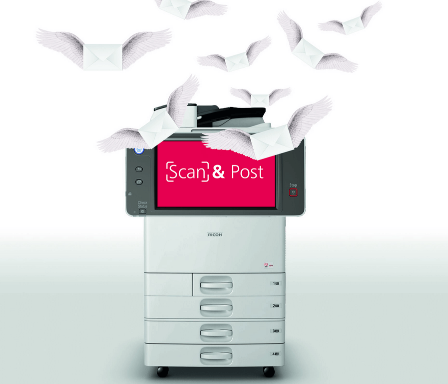 Ricoh Scan & Post... Le multifonctions devient bureau de poste